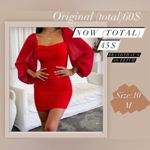 Red homecoming dress